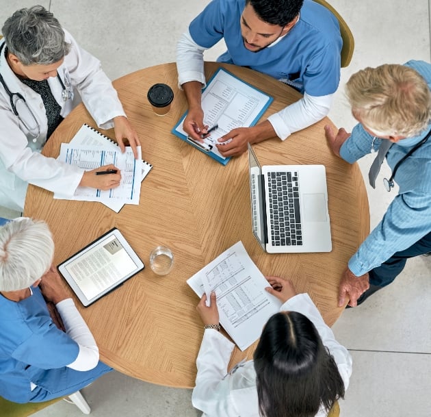 image of medical professionals in a meeting